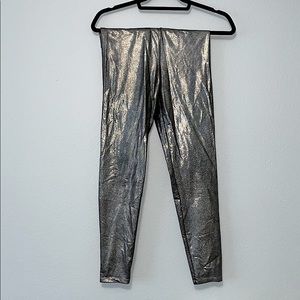 PINK Silver Hologram Leggings